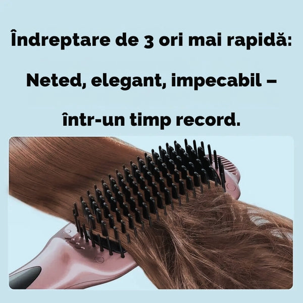Perie electrică fără fir pentru îndreptarea părului